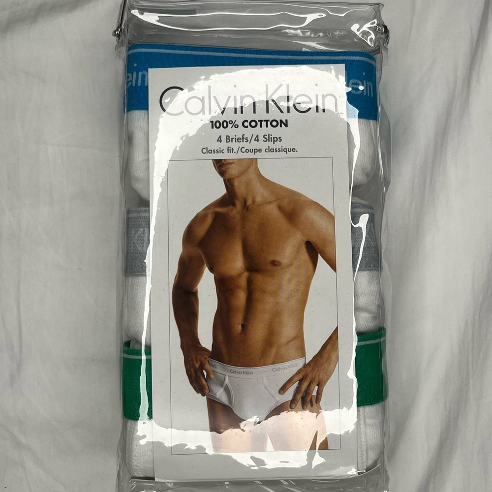 Three Calvin Klein men’s briefs size medium